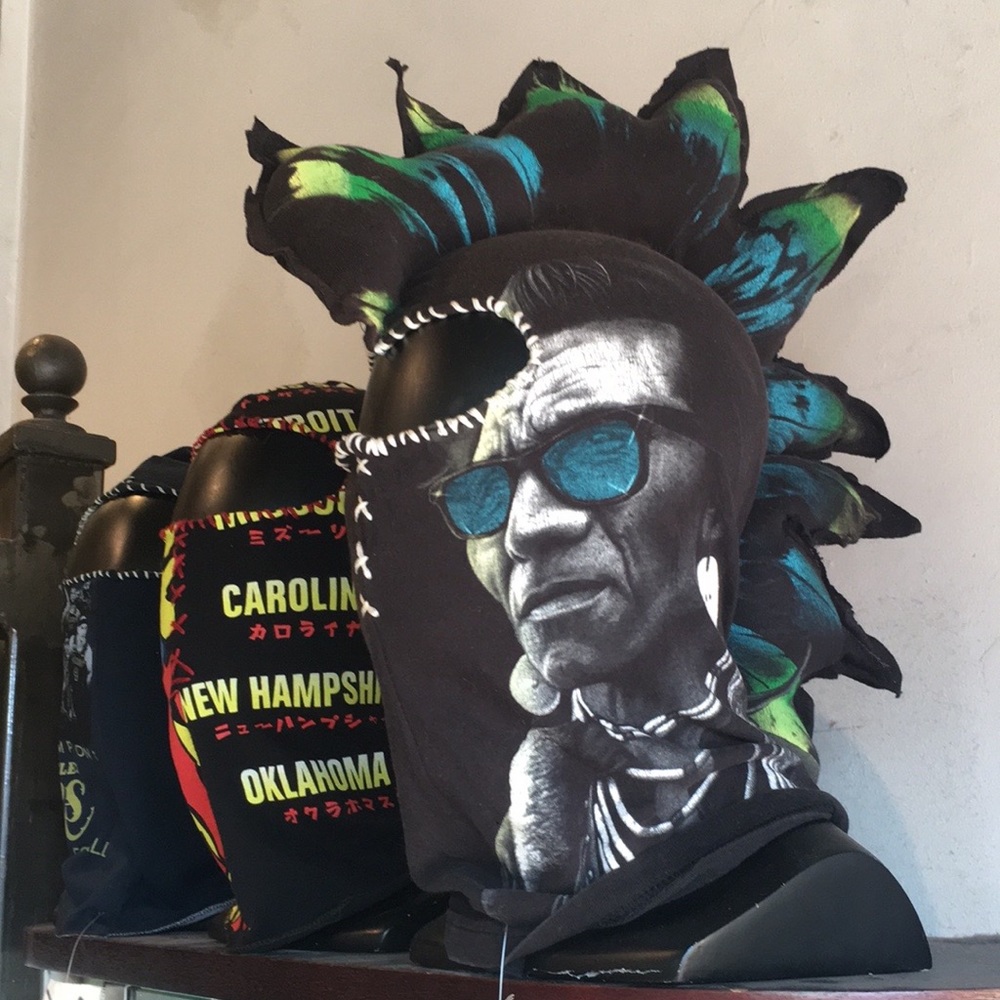 One of one custom masks by designer SOLOUNA